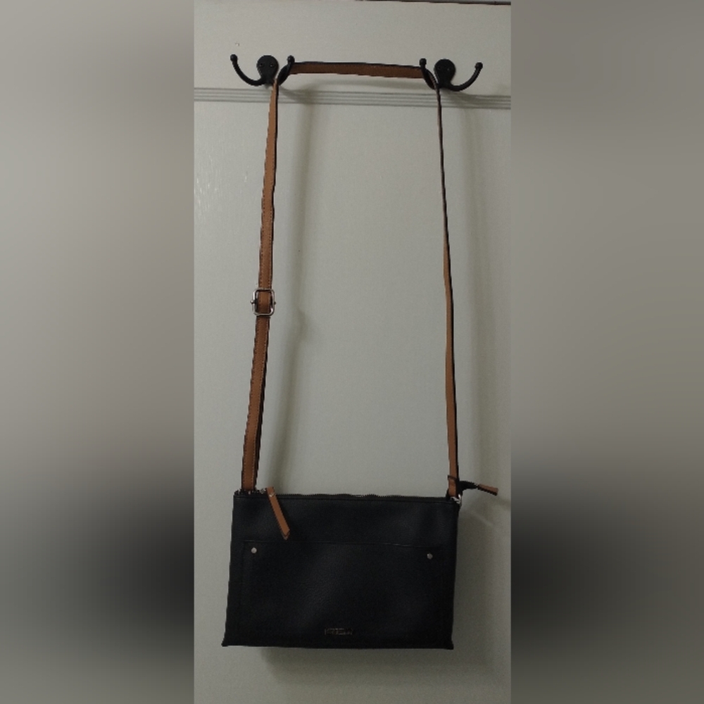 Black and Tan Crossbody Bag